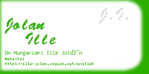 jolan ille business card